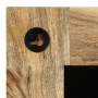 Spiegel aus massivem Mangoholz, 50 x 50 cm von vidaXL, Spiegel - Ref: Foro24-246301, Preis: 83,65 €, Rabatt: %