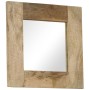 Spiegel aus massivem Mangoholz, 50 x 50 cm von vidaXL, Spiegel - Ref: Foro24-246301, Preis: 83,65 €, Rabatt: %