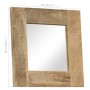 Spiegel aus massivem Mangoholz, 50 x 50 cm von vidaXL, Spiegel - Ref: Foro24-246301, Preis: 83,65 €, Rabatt: %