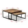 Stackable coffee tables 2 units solid recycled teak by vidaXL, Coffee table - Ref: Foro24-245406, Price: 136,72 €, Discount: %