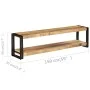 Mueble para la TV madera maciza de mango 150x30x40 cm de vidaXL, Muebles TV - Ref: Foro24-247809, Precio: 166,69 €, Descuento: %