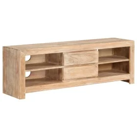 Light brown solid acacia wood TV cabinet 120x30x40 cm by vidaXL, TV Furniture - Ref: Foro24-246099, Price: 313,14 €, Discount: %