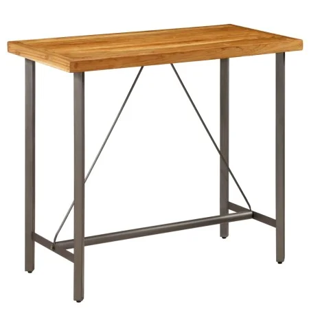 Recycled solid teak high bar table 120x58x106 cm by vidaXL, Kitchen and dining tables - Ref: Foro24-245804, Price: 300,95 €, ...