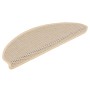 Alfombrillas autoadhesivas sisal 15 uds bereber 65x21x4 cm