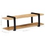 Mueble para la TV de madera maciza de mango 130x40x40 cm de vidaXL, Muebles TV - Ref: Foro24-247883, Precio: 128,93 €, Descue...