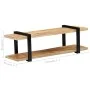 TV-Schrank aus massivem Mangoholz, 130 x 40 x 40 cm von vidaXL, TV-Möbel - Ref: Foro24-247883, Preis: 127,59 €, Rabatt: %