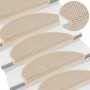 Alfombrillas autoadhesivas sisal 15 uds bereber 65x21x4 cm