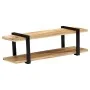 Solid mango wood TV cabinet 130x40x40 cm by vidaXL, TV Furniture - Ref: Foro24-247883, Price: 127,59 €, Discount: %