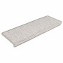 Alfombrillas autoadhesivas sisal 15 uds platina 65x21x4 cm