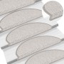 Alfombrillas autoadhesivas sisal 15 uds platina 65x21x4 cm