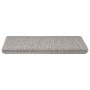 Alfombrilla autoadhesiva escalera sisal 15 uds 65x21x4 cm