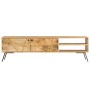 TV-Schrank aus massivem Mangoholz, 140 x 30 x 40 cm von vidaXL, TV-Möbel - Ref: Foro24-246154, Preis: 263,40 €, Rabatt: %