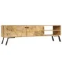 Mueble de TV madera maciza de mango 140x30x40 cm de vidaXL, Muebles TV - Ref: Foro24-246154, Precio: 258,32 €, Descuento: %