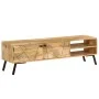 Mueble de TV madera maciza de mango 140x30x40 cm de vidaXL, Muebles TV - Ref: Foro24-246154, Precio: 258,32 €, Descuento: %