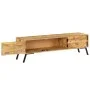 Mueble de TV madera maciza de mango 140x30x40 cm de vidaXL, Muebles TV - Ref: Foro24-246154, Precio: 258,32 €, Descuento: %