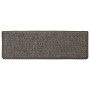 Alfombrilla autoadhesiva escalera 15 uds gris y beige 65x21x4cm