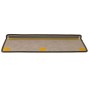 Alfombrilla autoadhesiva escalera 15 uds gris y beige 65x21x4cm