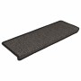 Alfombra autoadhesiva escalera sisal 15 uds antracita 65x21x4cm