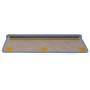 Alfombrilla autoadhesiva escalera sisal 15 uds azul 65x21x4 cm