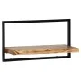 Set of 5 solid acacia wood and steel wall shelves by vidaXL, Shelves and shelves - Ref: Foro24-246014, Price: 158,15 €, Disco...