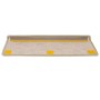 Alfombrillas autoadhesivas sisal 15 uds verde 56x17x3 cm