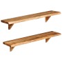 Wandregale 2 Stück massives Akazienholz 90x20x18 cm von vidaXL, Regale und Regale - Ref: Foro24-247928, Preis: 69,94 €, Rabat...