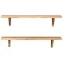 Estantes de pared 2 uds madera maciza de acacia 90x20x18 cm de vidaXL, Estantes y estanterías - Ref: Foro24-247928, Precio: 6...