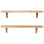 Wandregale 2 Stück massives Akazienholz 90x20x18 cm von vidaXL, Regale und Regale - Ref: Foro24-247928, Preis: 69,94 €, Rabat...