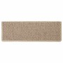 Alfombrilla autoadhesiva escalera sisal 15 uds arena 65x21x4 cm