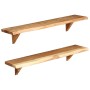 Wandregale 2 Stück massives Akazienholz 90x20x18 cm von vidaXL, Regale und Regale - Ref: Foro24-247928, Preis: 69,94 €, Rabat...