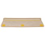 Alfombrilla autoadhesiva escalera sisal 15 uds beige 65x21x4 cm