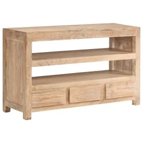 Hellbrauner TV-Schrank aus massivem Akazienholz, 90 x 30 x 55 cm von vidaXL, TV-Möbel - Ref: Foro24-246103, Preis: 262,67 €, ...