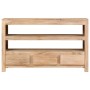 Light brown solid acacia wood TV cabinet 90x30x55 cm by vidaXL, TV Furniture - Ref: Foro24-246103, Price: 284,42 €, Discount: %