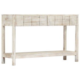 Mesa consola de madera maciza de mango 120x35x75 cm