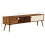 Mueble para TV madera maciza de sheesham 140x30x40 cm de vidaXL, Muebles TV - Ref: Foro24-246224, Precio: 180,68 €, Descuento: %
