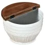Fassförmiger Couchtisch massives Recyclingholz weiß von vidaXL, Couchtisch - Ref: Foro24-245254, Preis: 172,51 €, Rabatt: %