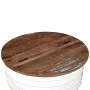 Mesa de centro forma de barril madera maciza reciclada blanco de vidaXL, Mesas de centro - Ref: Foro24-245254, Precio: 172,51...