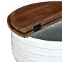 Fassförmiger Couchtisch massives Recyclingholz weiß von vidaXL, Couchtisch - Ref: Foro24-245254, Preis: 172,51 €, Rabatt: %