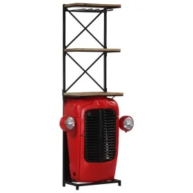 Solid mango wood tractor-shaped wine rack 49x31x172 cm by vidaXL, Wine racks - Ref: Foro24-247871, Price: 458,07 €, Discount: %