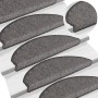 Felpudos para escaleras 15 unidades 65x21x4 cm Beige y Gris