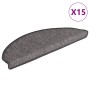 Felpudos para escaleras 15 unidades 65x21x4 cm Beige y Gris