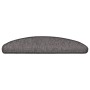 Felpudos para escaleras 15 unidades 65x21x4 cm Beige y Gris