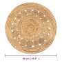 Round rug with braided jute design 90 cm by vidaXL, Rugs - Ref: Foro24-245342, Price: 32,56 €, Discount: %
