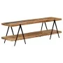 Solid mango wood TV cabinet 160x40x50 cm by vidaXL, TV Furniture - Ref: Foro24-247885, Price: 207,49 €, Discount: %