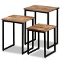 Stackable coffee tables 3 units solid recycled teak by vidaXL, Coffee table - Ref: Foro24-245407, Price: 124,99 €, Discount: %