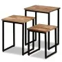 Stackable coffee tables 3 units solid recycled teak by vidaXL, Coffee table - Ref: Foro24-245407, Price: 140,65 €, Discount: %