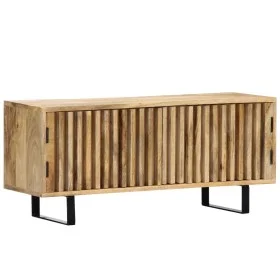 Solid mango wood TV cabinet 90x30x40 cm by vidaXL, TV Furniture - Ref: Foro24-247896, Price: 200,01 €, Discount: %