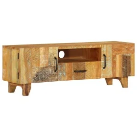 Handgeschnitzter TV-Schrank aus massivem Recyclingholz, 120 x 30 x 40 cm von vidaXL, TV-Möbel - Ref: Foro24-247909, Preis: 20...