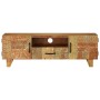 Handgeschnitzter TV-Schrank aus massivem Recyclingholz, 120 x 30 x 40 cm von vidaXL, TV-Möbel - Ref: Foro24-247909, Preis: 20...