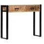 Mesa consola de madera maciza de mango 90x30x75 cm de vidaXL, Mesas auxiliares - Ref: Foro24-247920, Precio: 190,38 €, Descue...